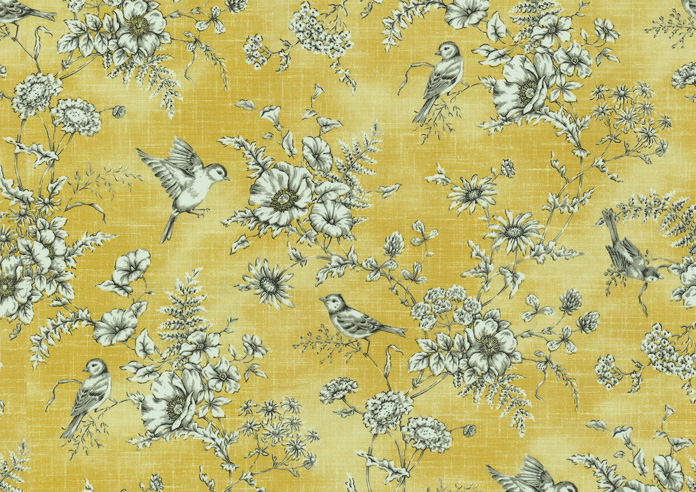 Finch Toile, Buttercup - Roman Blind - Image 6